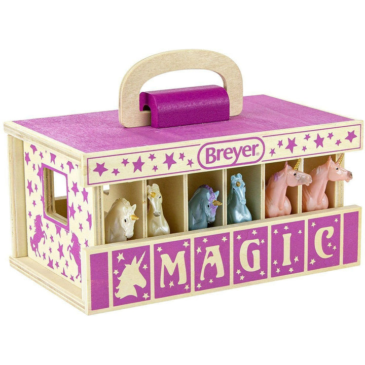 Breyer Unicorn Magic Wood Carry Stable