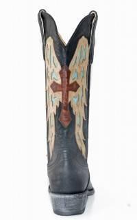 Old Gringo Yippee Ki Yay Joan of Arc  Black/Turquoise Boots - West 20 Saddle Co.